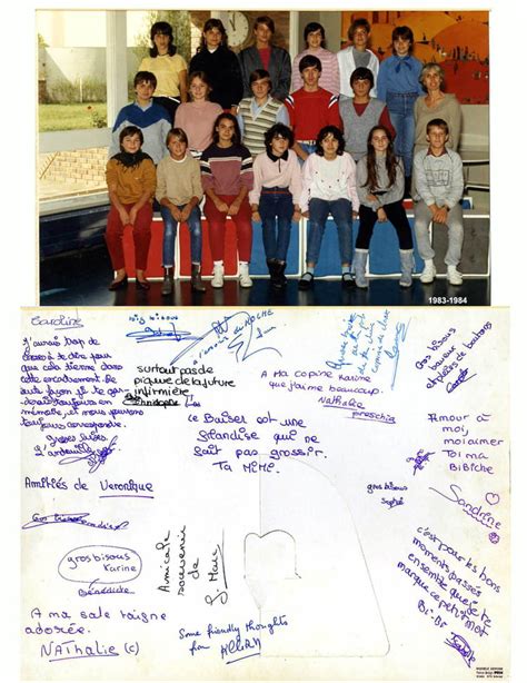 Photo de classe Coll ge2 1984 de 1984 Collège Des Sept Marres