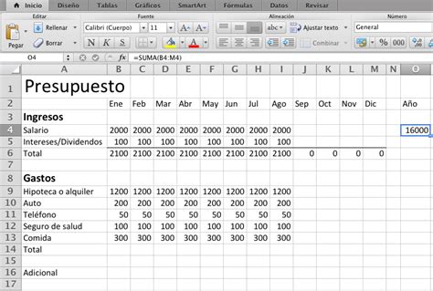 Preparar Un Presupuesto Con Excel Excel Diario