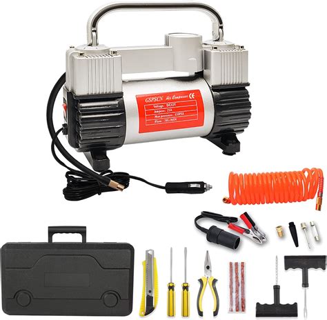 Amazon Gspscn Portable Air Compressor Dual Cylinder Tire Inflator