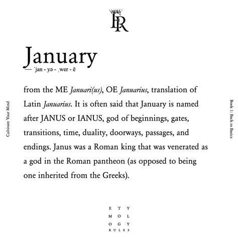 The Meaning Of January