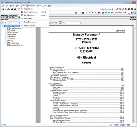 AGCO Massey Ferguson US Parts Catalog & Workshop Manual 09/2020