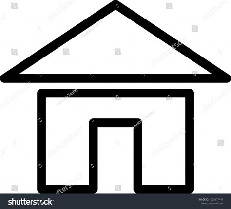 Vector Simple Home Logo Stock Vector (Royalty Free) 1609577449 | Shutterstock