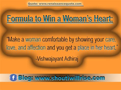 Renaissance Quote How To Win Heart Of A Woman