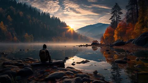 Peaceful lake in the mountains by V1Ruben on DeviantArt