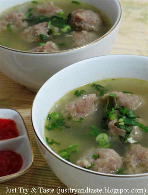 Resep Homemade Bakso Kuah Daging Sapi Just Try And Taste