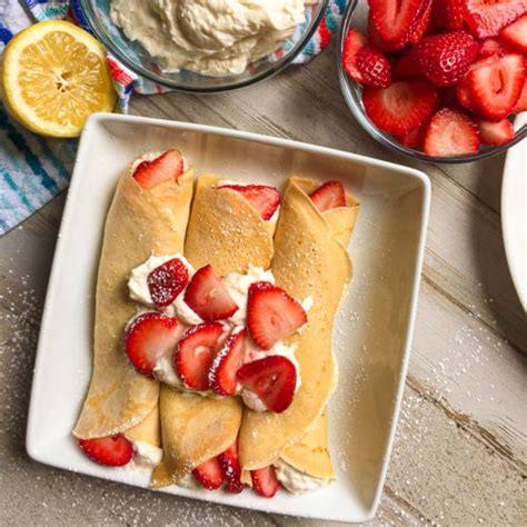 Strawberry Cream Cheese Crepes Modernmealmakeover