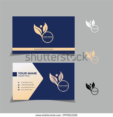 Professional Business Card Logo Design Vector Stock Vector (Royalty ...