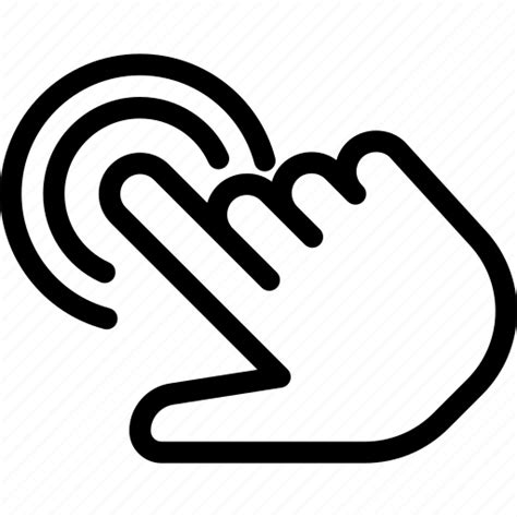 Click Double Gesture Hand Tap Icon