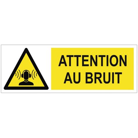 Panneau Danger Attention Au Bruit Refab Sticker Communication