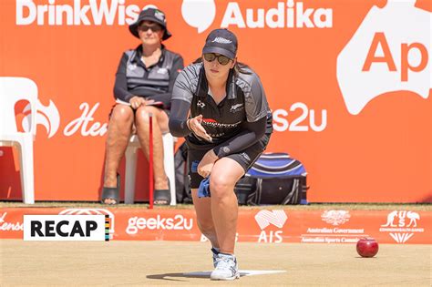 Bruce claims women's singles crown as finals continue at World Bowls Champs