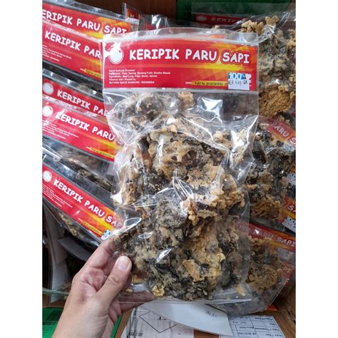 Jual Keripik Kripik Paru Sapi Lauk Dan Cemilan G Shopee Indonesia