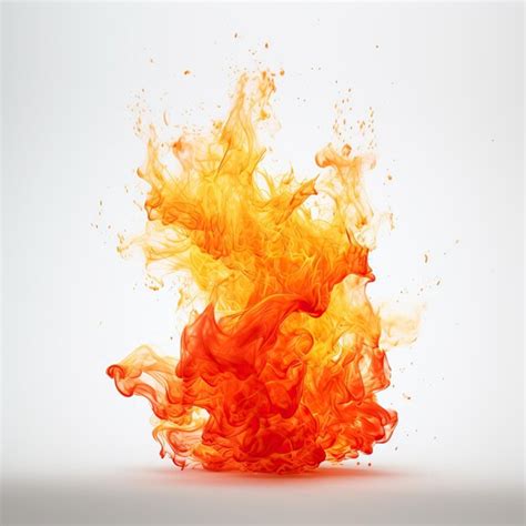 Premium Photo | Flames clipart isolated on white background image