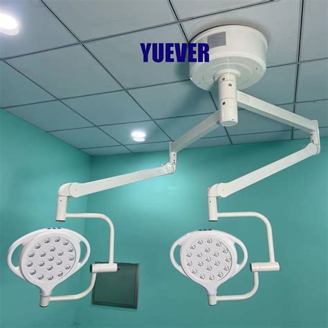 Double Head Ceiling Adjust Color Temperature Surgical Mobile Battery