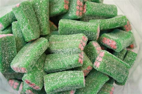 Bulk Candy Sour Green Licorice Cubes Long Kandi King