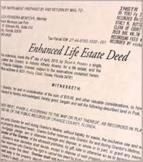 Fillable Enhanced Life Estate Deed Etsy