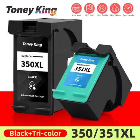 TONEY KING 350XL 351XL Remanufactured Ink Cartridge For HP 350 351 For