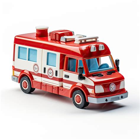 Premium AI Image | illustration ambulance toy car perfect style