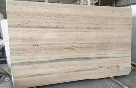 Polished Beige Travertine Marble For Flooring Thickness 20 Mm At Rs