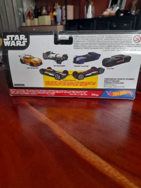 Disney Star Wars Hot Wheels Coffret Voitures C T Lumineux Contre C T Obscur Eur