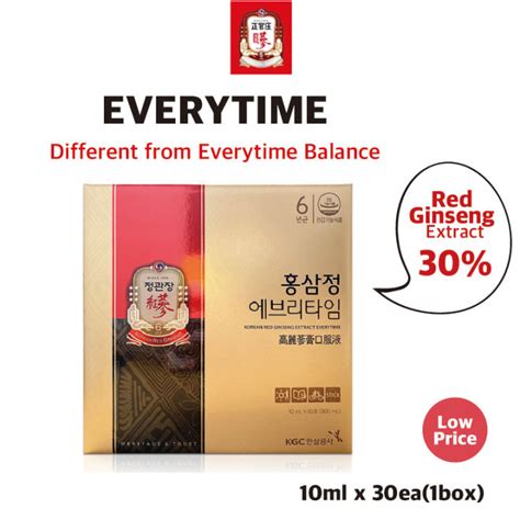 Cheong Kwan Jang Red Ginseng Everytime 10mlx30pouches Korean 6 Years