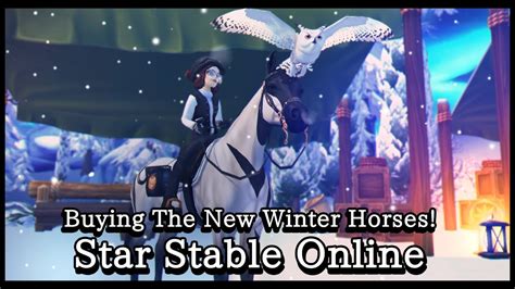 Star Stable Online Buying The New Winter Horses Shadowshield