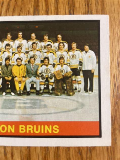 1974 75 O PEE CHEE OPC HOCKEY 350 BOSTON BRUINS TEAM EX NM UNMARKED W