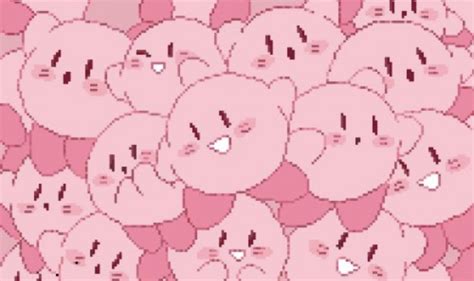 Kirby Pink Aesthetic Cute Laptop Wallpaper Cute Desktop Wallpaper