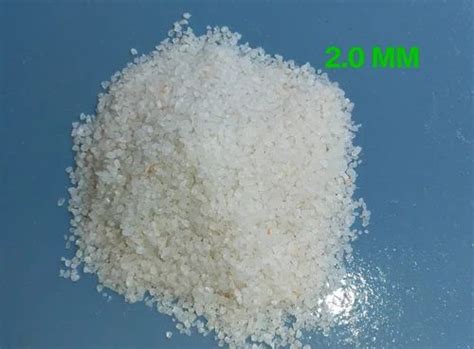 2mm White Quartz Grits For Ceramic And Glass Grade Super Semi At Rs