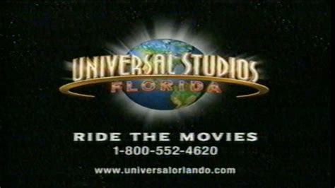 Universal Studios Florida Adventure Theme Park Tv Commercial 2000