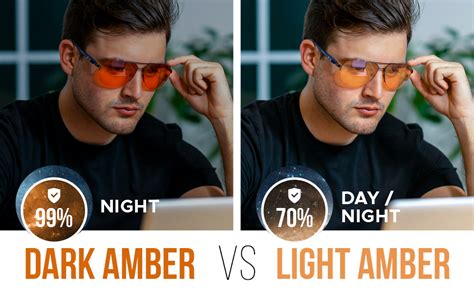 Amazon ELEMENT LUX Blue Light Blocking Glasses 99 Amber Dark Blue