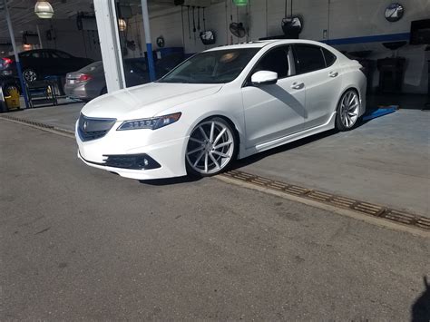 Pin By Mark Juban On Acura Tlx Pearl White Slammed Acura Cars Acura