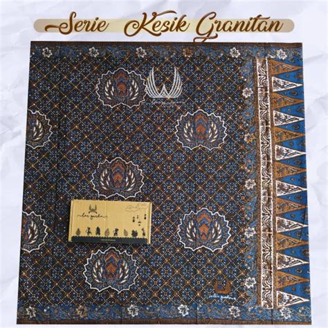 Jual Limited Edition Sarung Batik Largurda Serie Granitan Biru Navy