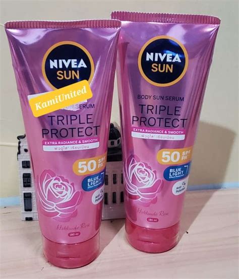 Jual Nivea Sun Body Sun Serum Triple Protect Extra Radiance Smooth