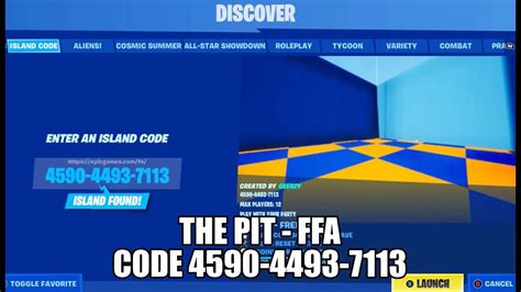 Fortnite Creative The Pit Ffa Code 4590 4493 7113 Cosmic Summer Quests Youtube