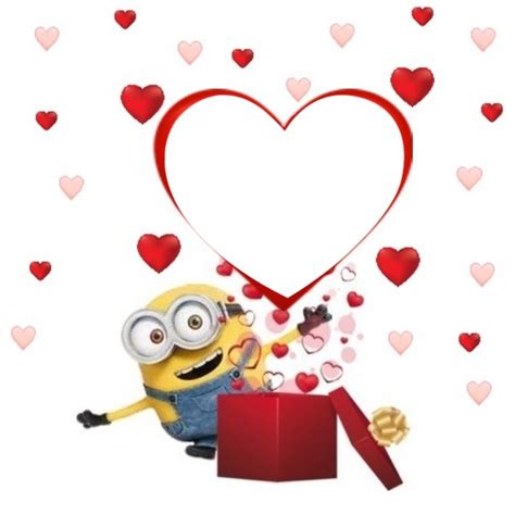 Minions Sorpresa Corazones Montage Photo Pixiz