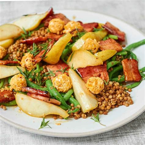 Birnen Bohnen Speck Salat Rezept Essen Und Trinken