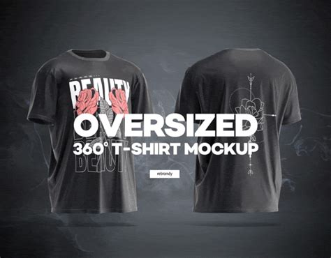 Oversized 360 T Shirt Mockup Behance