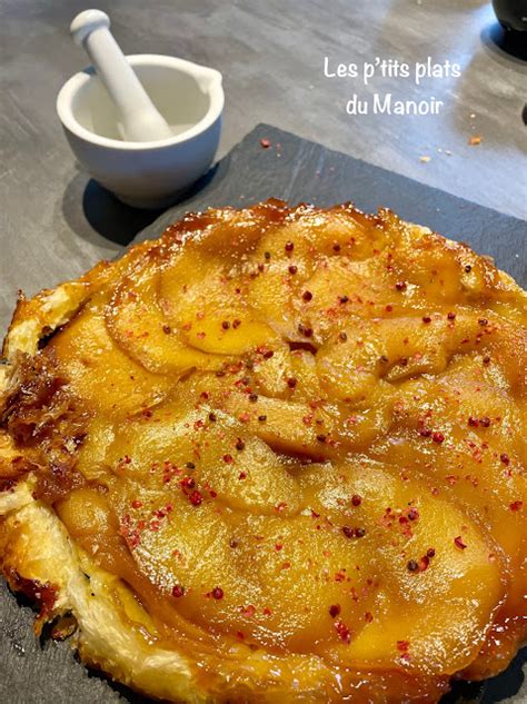 Les P Tits Plats Du Manoir TARTE TATIN De MANGUES AUX BAIES ROSES