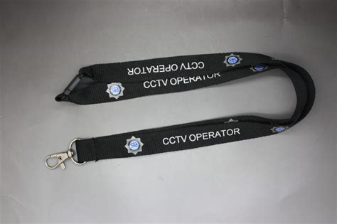 Sia Cctv Operator Black Neck Lanyard With Logo Hw176 Hire Witness