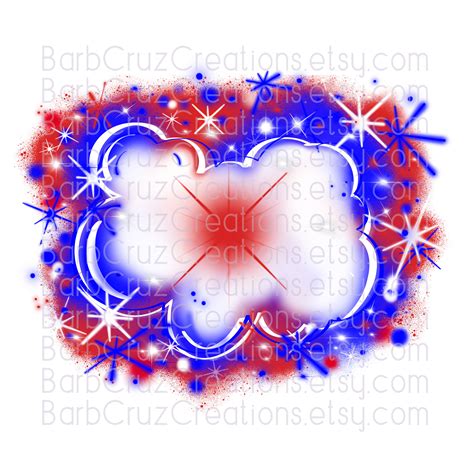 Red White Blue Airbrush Background Digital Graffiti Wall