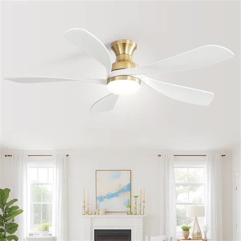 Sofucor Modern Blades Propell Ceiling Fan With Dimmable Light And