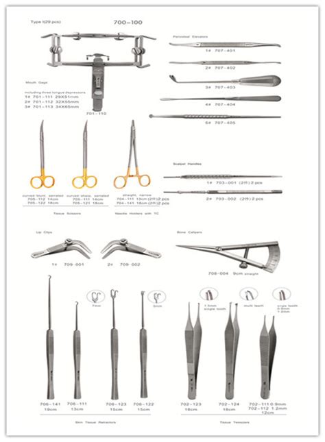 Instrument For Cleft Lip And Cleft Palate Set I China Dental