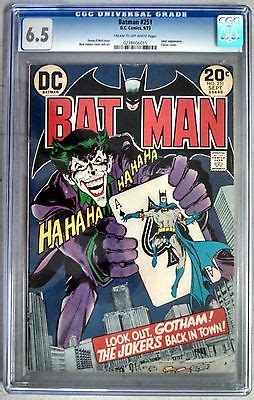 Comicsvalue Dc Comics Batman Cgc Neal Adams Joker Cover