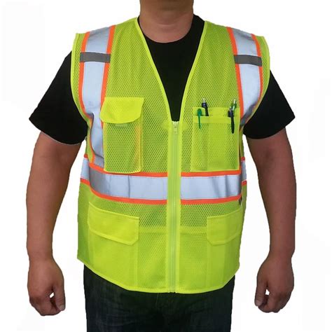 3C Products ANSI ISEA 107 2015 Class 2 Safety Green Ultra Soft Mesh