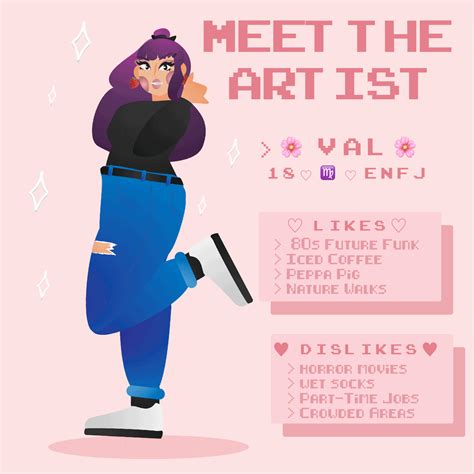 🌸 I Keep Seeing The Meet The Artist Trend On My 🌸 V A L 🌸