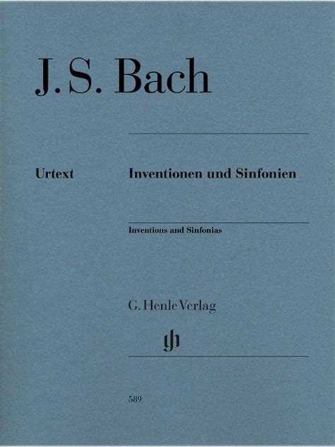 Johann Sebastian Bach Inventions And Sinfonias Piano Stepnote Aps