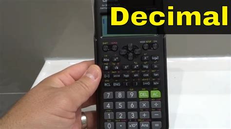 How To Get Answers In Decimal-Casio Scientific Calculator-Tutorial - YouTube