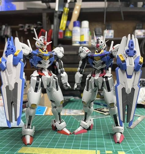 ガンプラ モデラーぱぬ氏によるhg 1 144 エアリアル全塗装＆改修 夫婦プラモデラー