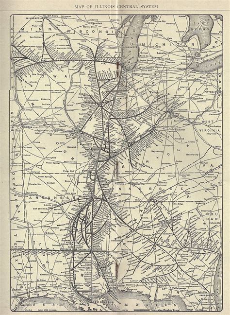 Illinois Central Railroad, System Map, 1940 | June 1, 1940 t… | Flickr