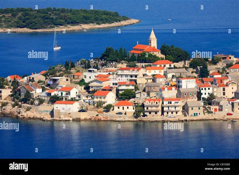 Primosten old town in Croatia Stock Photo - Alamy